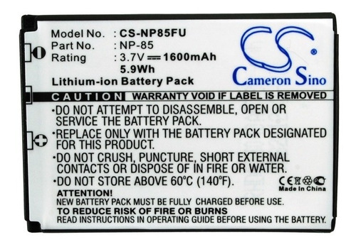 Batería P/ Finepix F305, Cs-np85fu, 1600mah, 3.7v