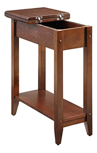 Conveniencia Conceptos American Heritage Flip Top End Table