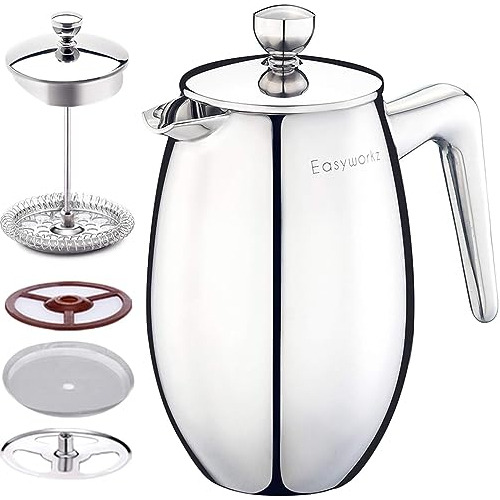 Easyworkz Nando French Press - Cafetera Térmica De Doble Par