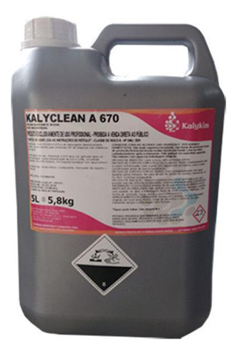 Kalyclean A670 - 5 L - Passivação De Equipamentos