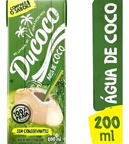 Água De Coco Ducoco Tp 200ml - Kit Com 3