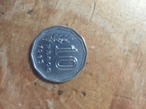 Moneda Argentina 10 Pesos 1963