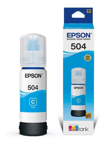 Tinta Epson 504 Cyan Original 70ml