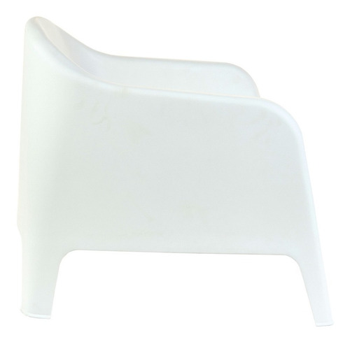 Imagen 4 de 9 de Set De 4 Sillones Plastico Skarpo Negros + Mesa Ratona
