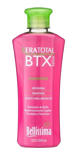 Shampoo Keratotal Btx Repair Nutricion Bellissima 270 Ml