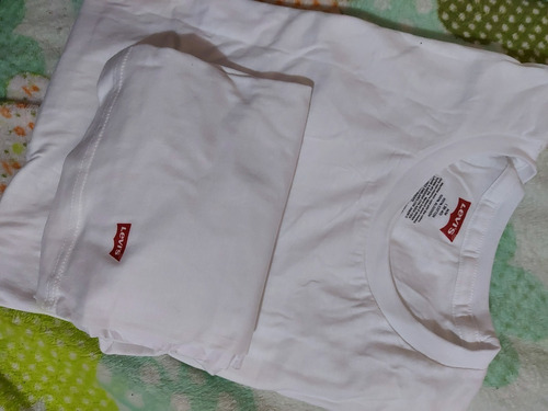 Remeras Basicas Levis 2 Pack Importadas Hombre Blanca Talle
