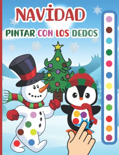 Navidad Libro Para Pintar Con Los Dedos: Mi Primer Cuaderno