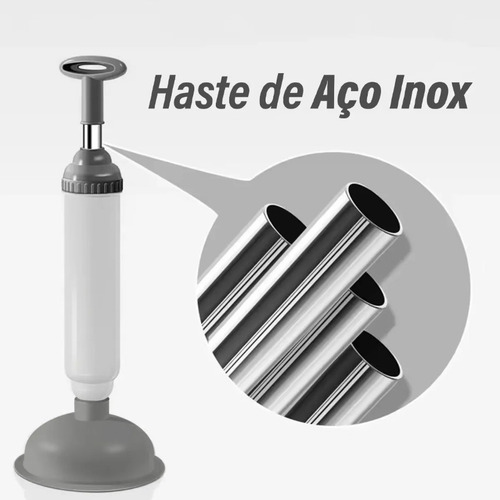 Desentupidor Essentials Vaso Privada Pia Ralo Ar Alta Pressão Robusto Triboshop