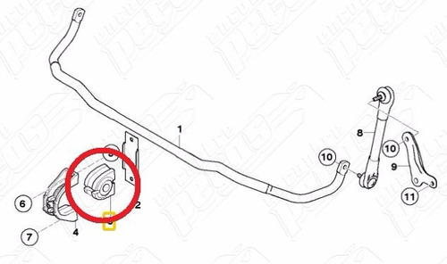 Bucha Estabilizadora Bmw 545i V8 32v Sport 2004-2005