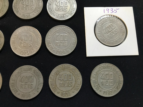 Moedas De 400 Réis De 1918 A 1935 Série Completa Veja! (Usado)