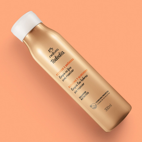 Kit Shampoo E Condicionador Pêssego E Amêndoa Tododia