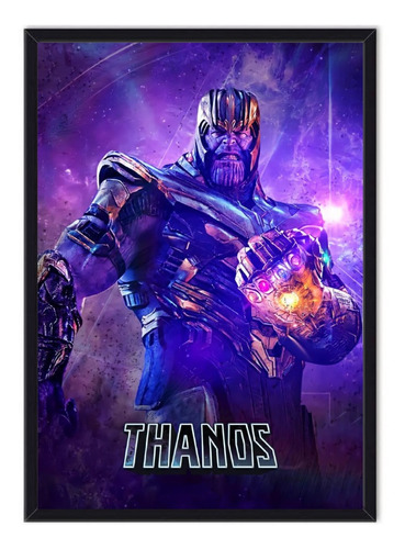 Cuadro Enmarcado - Póster Thanos - Marvel 