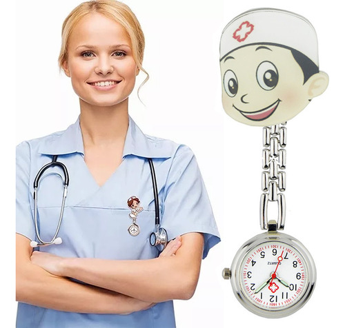 Reloj De Bolsillo Con Metal Broche Para Enfermera Doctor