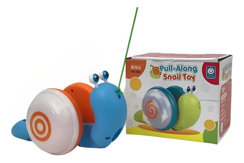 Caracol Pull-along Snail Toy Juguete Luces Sonido