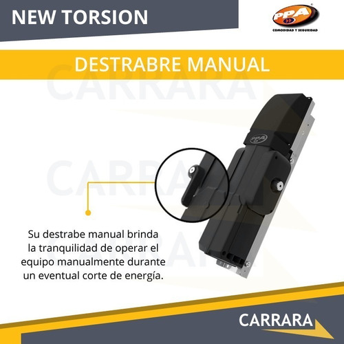 Imagen 6 de 9 de Kit Motor Ppa Torsion Portón Levadizo Automático Control