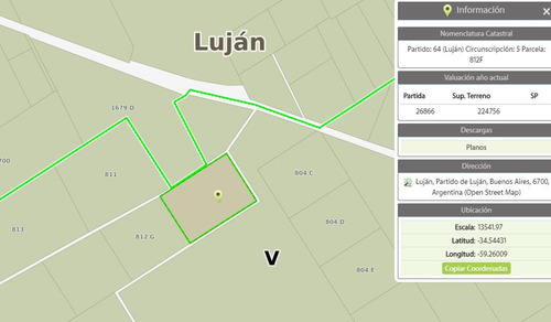 Campo De 22 Hectareas A La Venta En Lujan Proximo A Acceso Oeste
