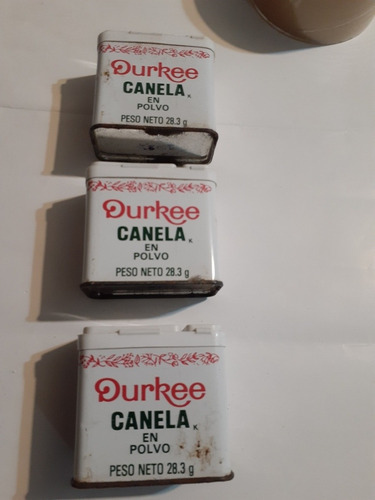 Imagen 3 de 7 de Antigua Lata De Canela Marca Durkee U.s A Coleccion Vintage