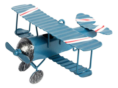Decoración Colgante Con Modelo Mini Avión De Metal Vintage D