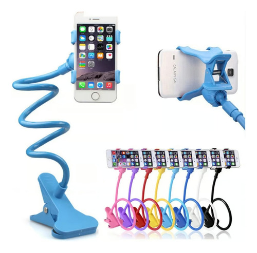 Soporte Flexible Gancho Para Celular Mesa Y Auto 360