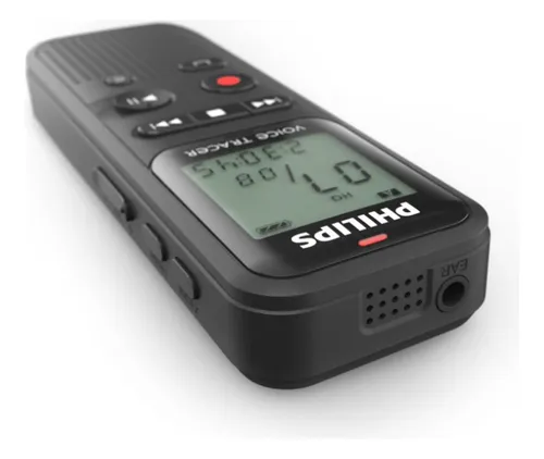 Grabadora De Voz Philips Dvt1160 Voicetracer Color Negro