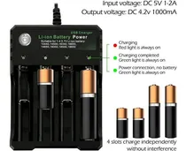 Comprar Cargador Multiple Pilas De Li-ion 3.7v Usb, Pilas Vaper
