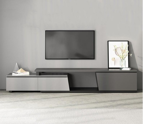 Mueble Para Televisión Estilo Nórdico Minimalista 180x40x50