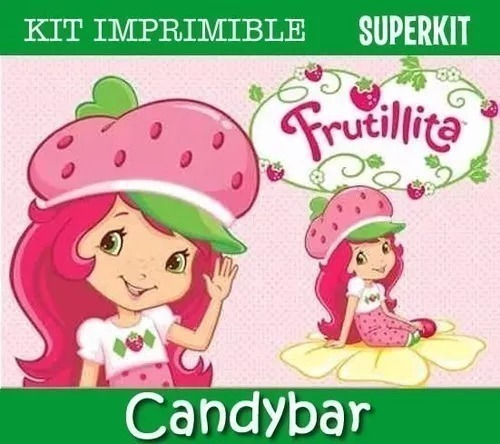 Kit Imprimible Frutillitas - Candybar