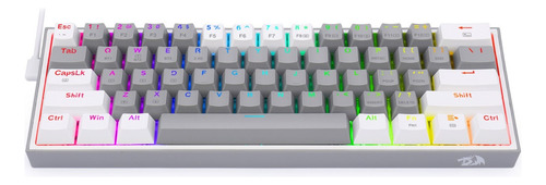 Teclado Gamer Redragon Fizz Pro Wireless Sp K616 Rgb Gris