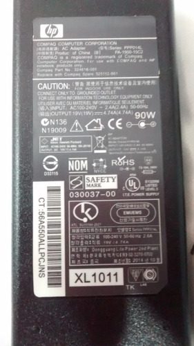 Cargador Para Laptop Hp Compaq, Pavilion 19v 4.74a 5.5x2.5mm