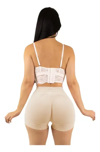 comprar Faja Short Push Up Extra Corto Kiss Sf1513 Bella Michell Beige Ech