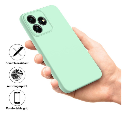 Compatible Funda De Silicona Líquida For Zte Axon 50 Lite