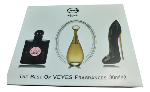 Perfumes Para Dama Set De 3 Fraganias De 30 Ml