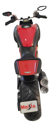 Miniatura negra Maisto Moto Ducati Diavel Carbon 1:12
