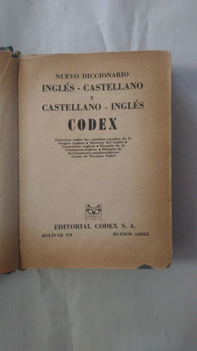 Nuevo Diccionario Ingles Castellano-ed.codex-(ll)