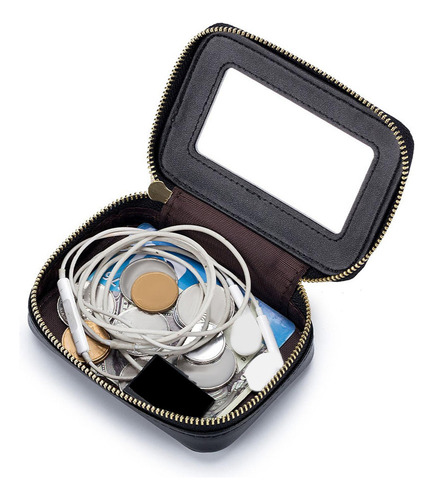 . Estuche Para Lápiz Labial Con Espejo Portátil Para Bolso