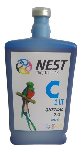 Nest Digital Tinta Eco Solvente Quetzal X 1 Litro Cian