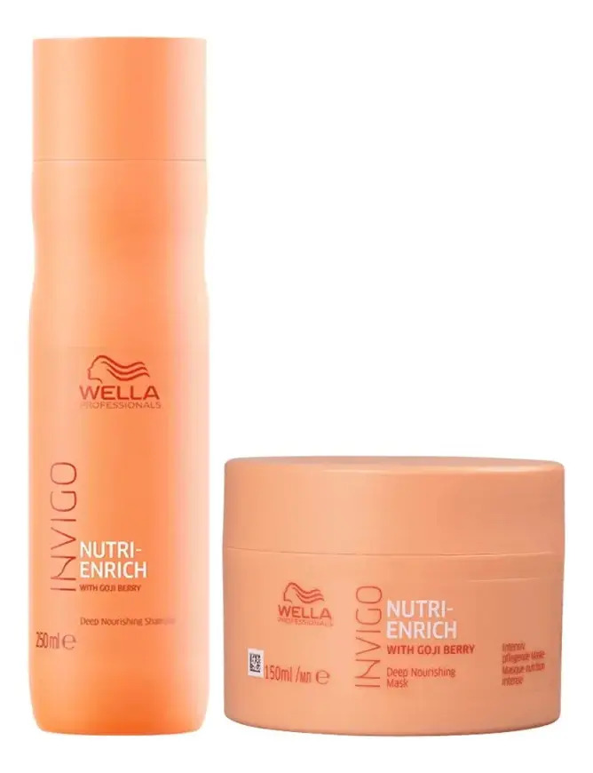 Kit Shampoo 250ml + Máscara 150ml Wella Invigo Nutri Enrich