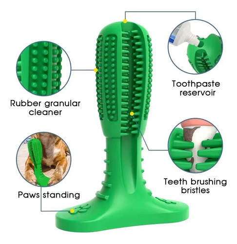 Mordedera Limpia Dientes Con Forma De Cactus Para Perros **