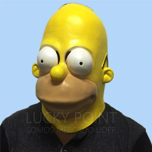 Mascara Homero Simpson Perfecta De Latex Original Halloween