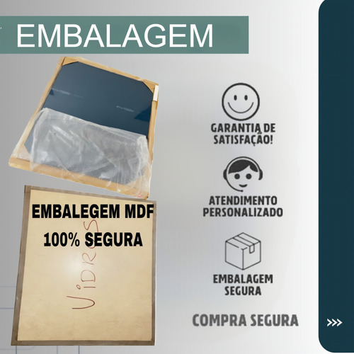 Espelho Primeira Linha Grande 80x60 Com Led À Pilha Sem Fio