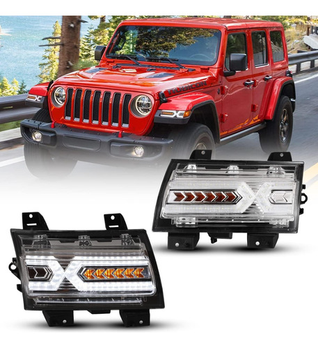 Conjunto De Señal De Giro Secuencial Drl Completo Para Jeep 