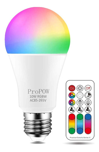 Bombilla Que Cambia De Color, Bombilla Led De Colores Rgbw D