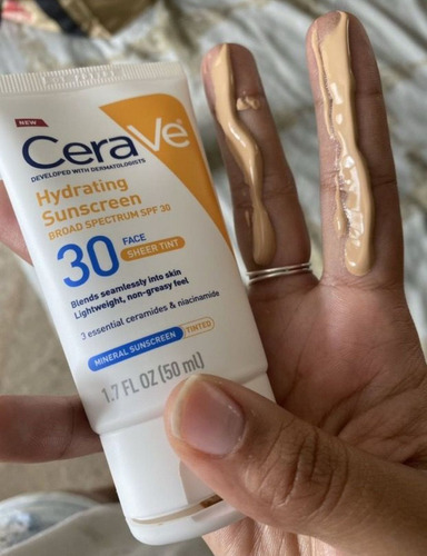 Cerave Protecto Solar Hidratante Con Color Spf 30 De 50 Ml