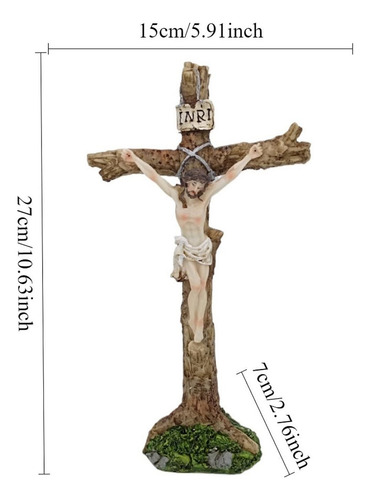Escultura De Crucifijo De Pie Decoración De Pascua Muebles