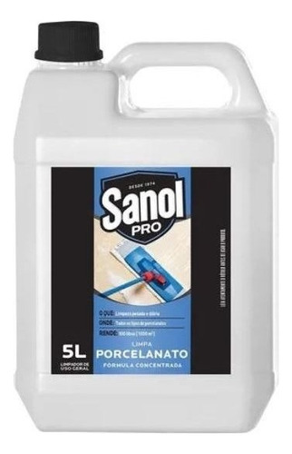 Limpa Porcelanato Sanol Pro 5l