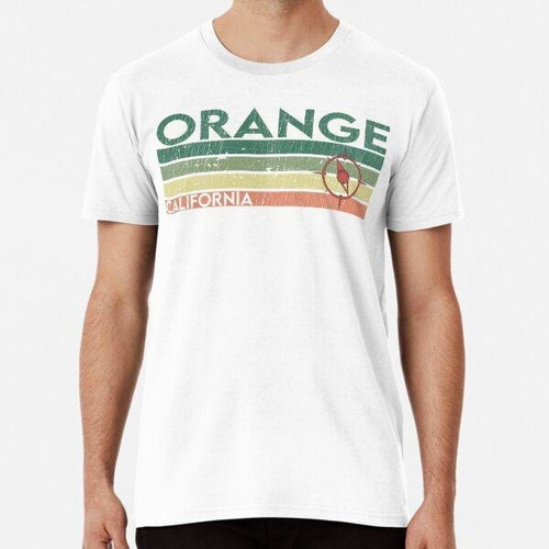 Remera Orange California Retro Vintage Algodon Premium 