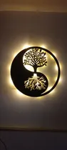 Comprar Cuadro Cipino Árbol De La Vida Yin Yang C\u002Fluzled De40cmx40cm