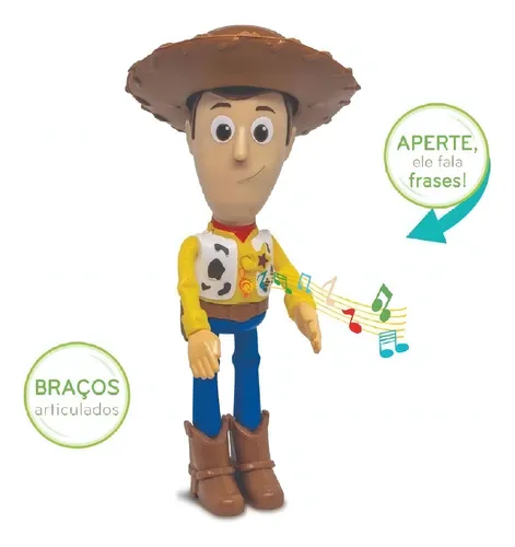 Muñeca de Woody Toy Story con sonido que dice frases - Elka