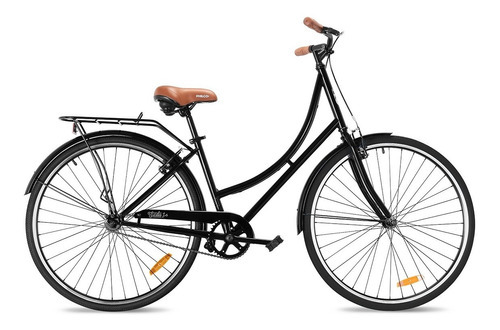 Bicicleta Paseo Philco Sicilia R700c Frenos V-brake Color Negro Tamaño del cuadro M