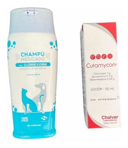 Kit Spray Cutamycon Loción+shampoo Medicado